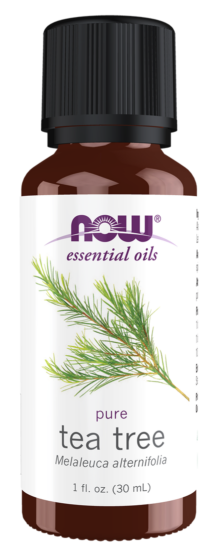 NOW Essential Oils, Tea Tree Oil, Undiluted, Steam Distilled, 1 fl. oz